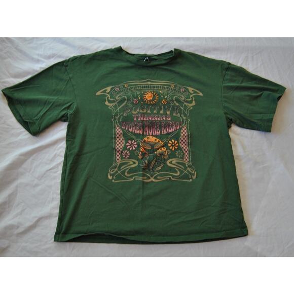 Positive Thinking Shirt Large Green - Picture 1 of 7